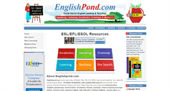 Desktop Screenshot of englishpond.com