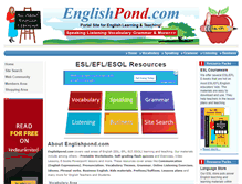 Tablet Screenshot of englishpond.com